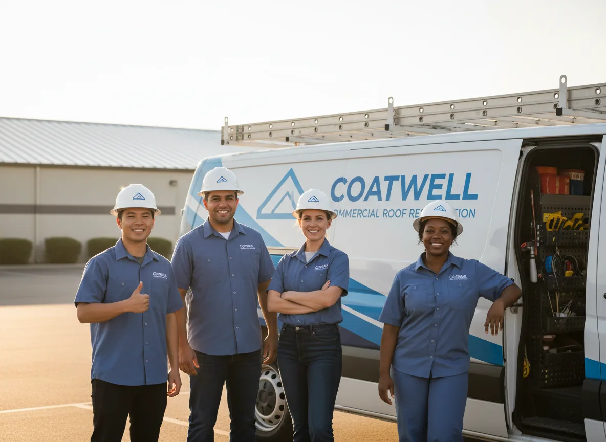 Commercial roof coating company in Reading, MA