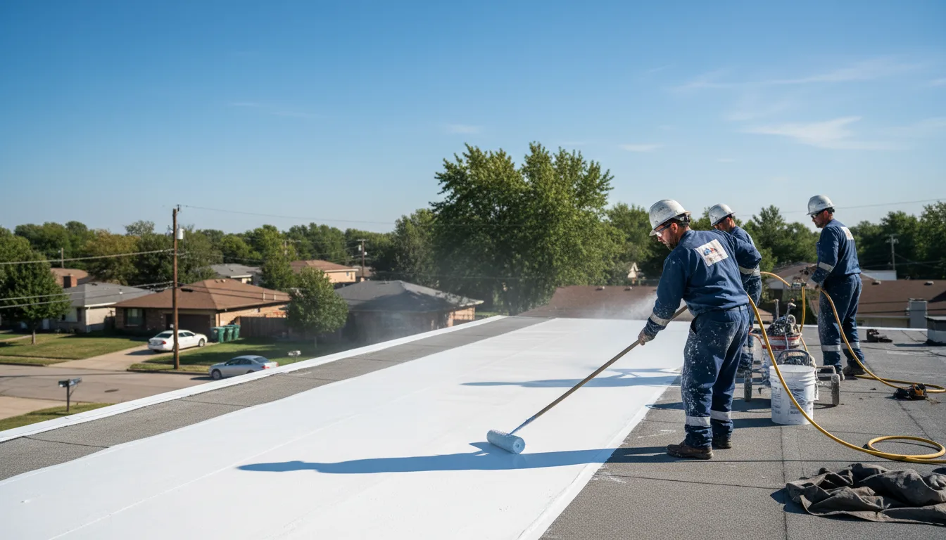 Commercial roof coating in Reading, MA near me